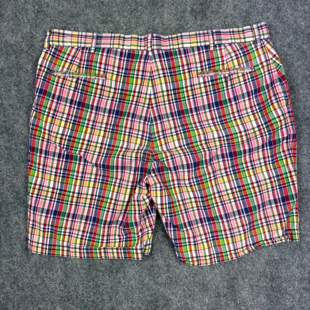 Polo Ralph Lauren Shorts Mens 42 Multicolor Madras Plaid Cotton Preppy Classic